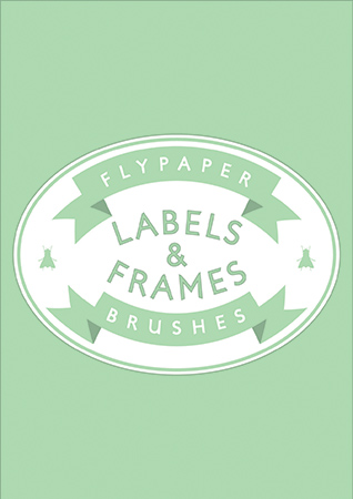Flypaper Label and Frame Brushes