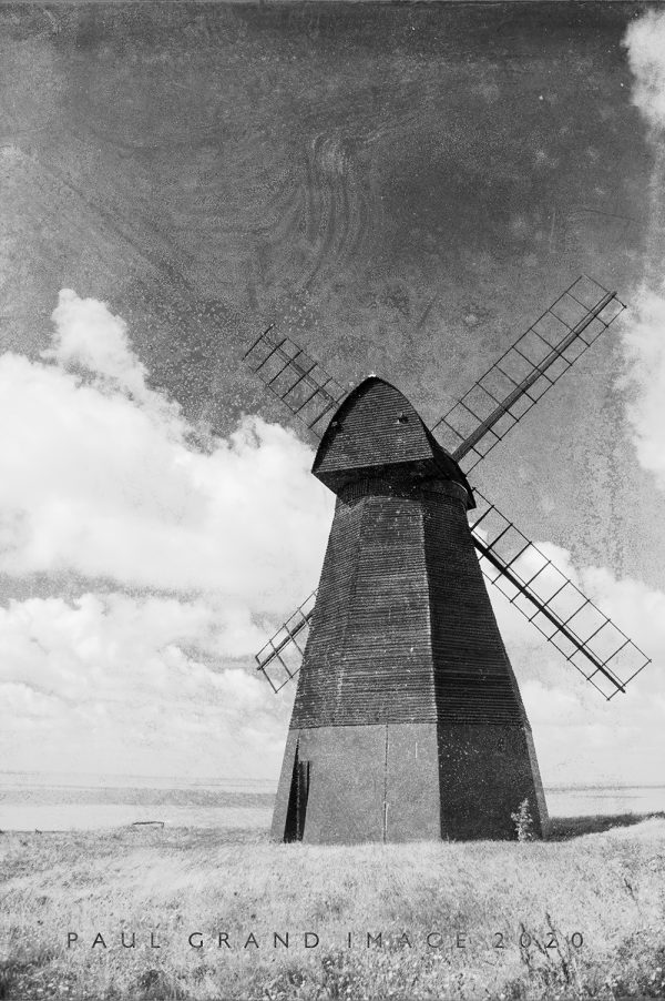 Black windmill after texturing with textures from Flypaper Textures